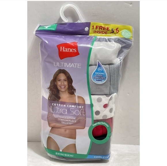 Hanes Other - Hanes Cotton Bikini Underwear 6 Pack